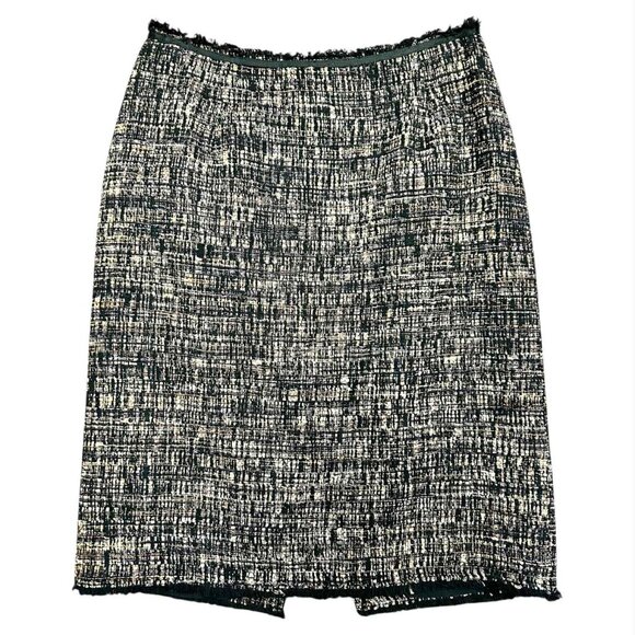 Sara Campbell Tweed & Frill Mini Pencil Skirt - Size 6 - Picture 1 of 2